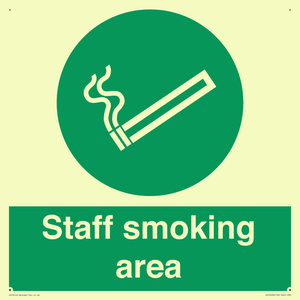 Staff smoking area